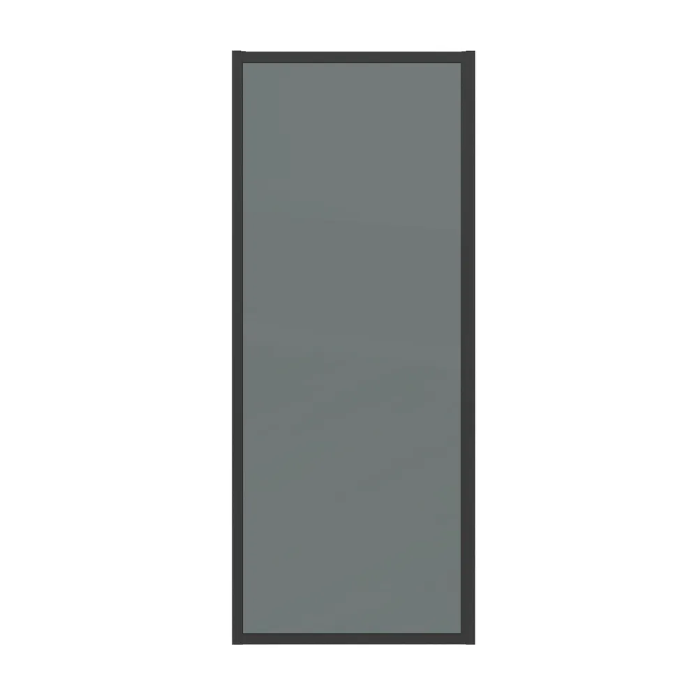 боковая стенка grossman cosmo 90x195 стекло тонированное / профиль черный матовый