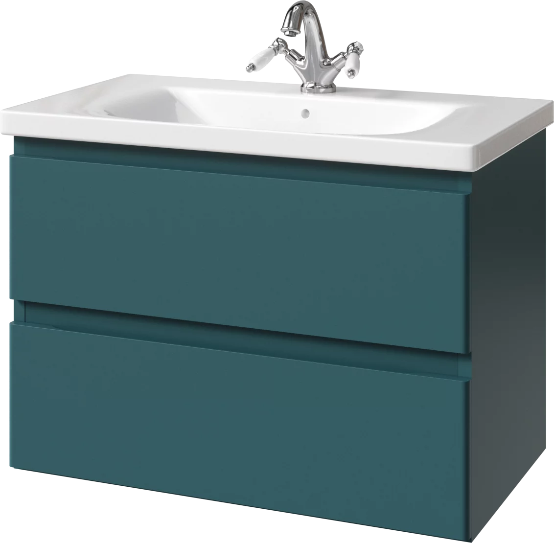 тумба подвесная caprigo forte 80 36112-sf013 синий матовый