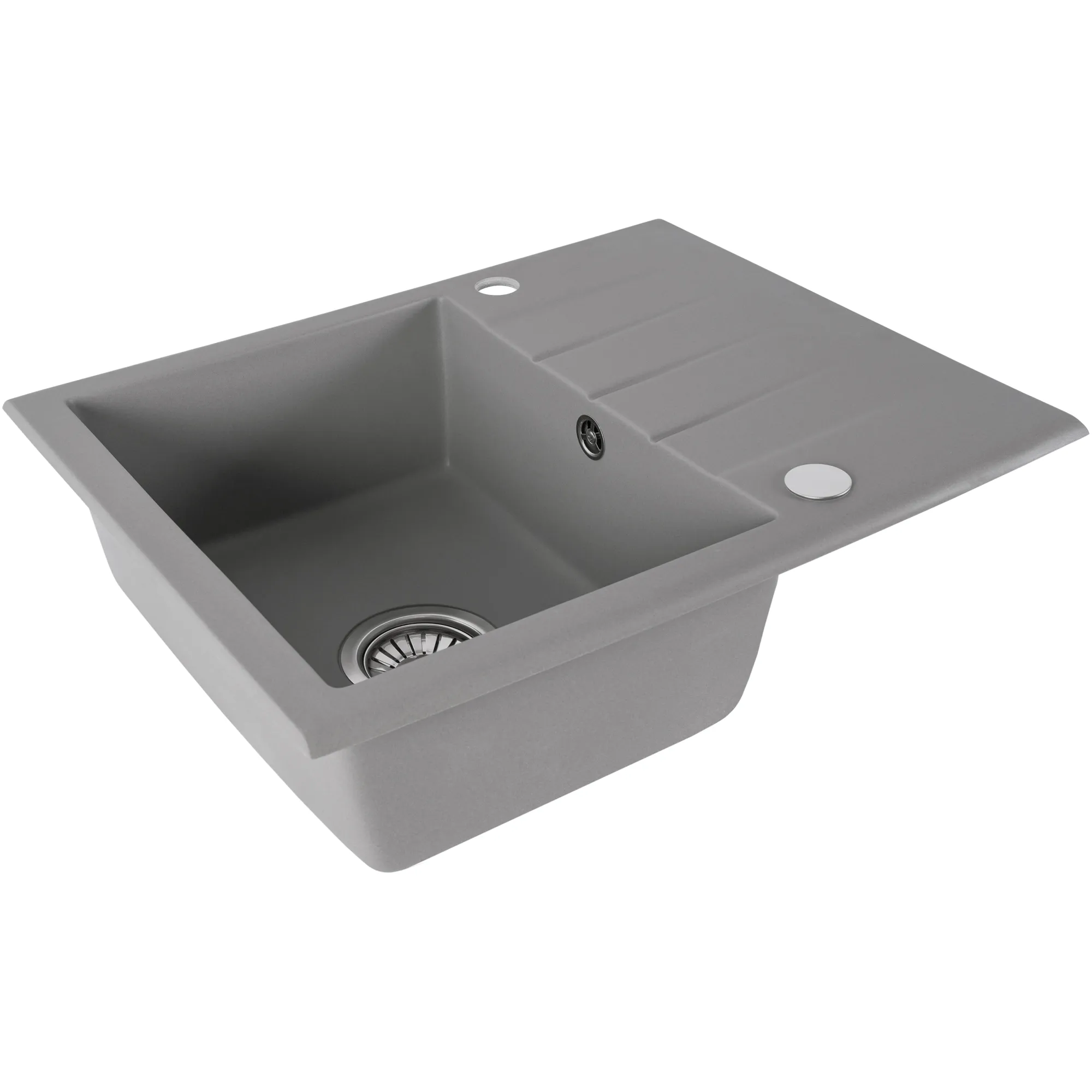 кухонная мойка rea north grey zle-00128 59,5x48,5 серый