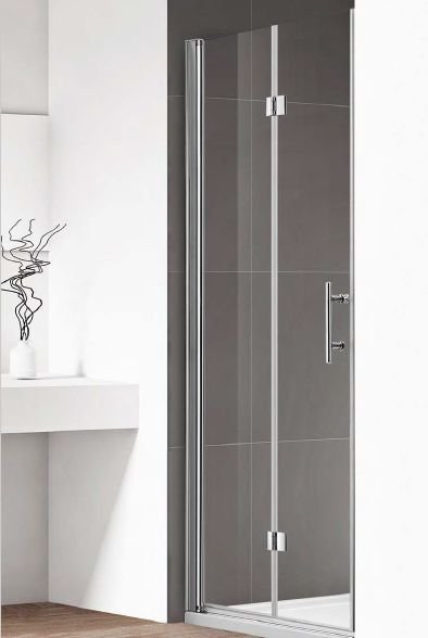 душевая дверь cezares eco-o-bs-12-90-c-cr 90x195 стекло прозрачное, профиль хром