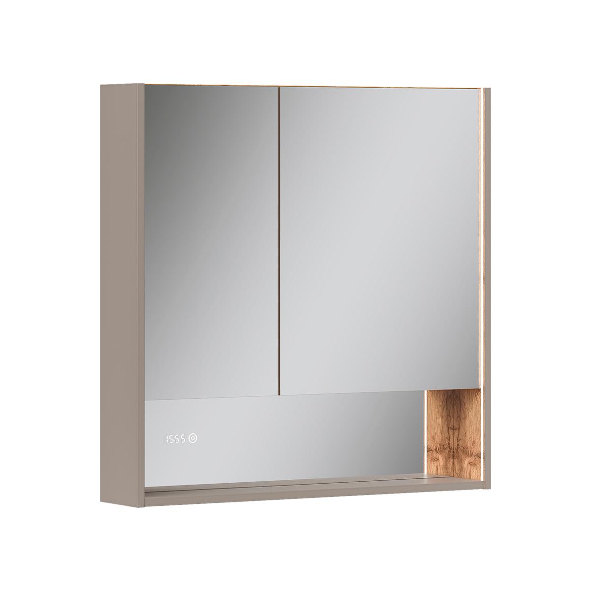 шкаф с зеркалом equil gleam 80.2d амарок/дуб вотан