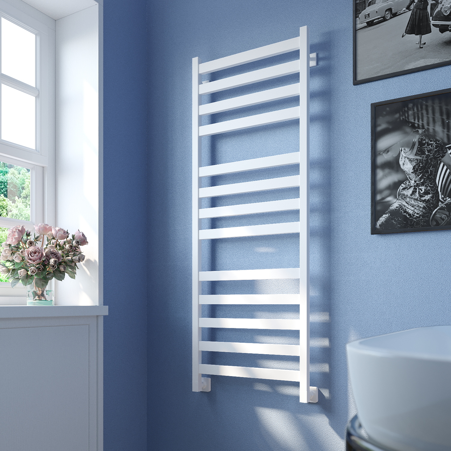 полотенцесушитель водяной stinox verona luxe 50x140 белый матовый