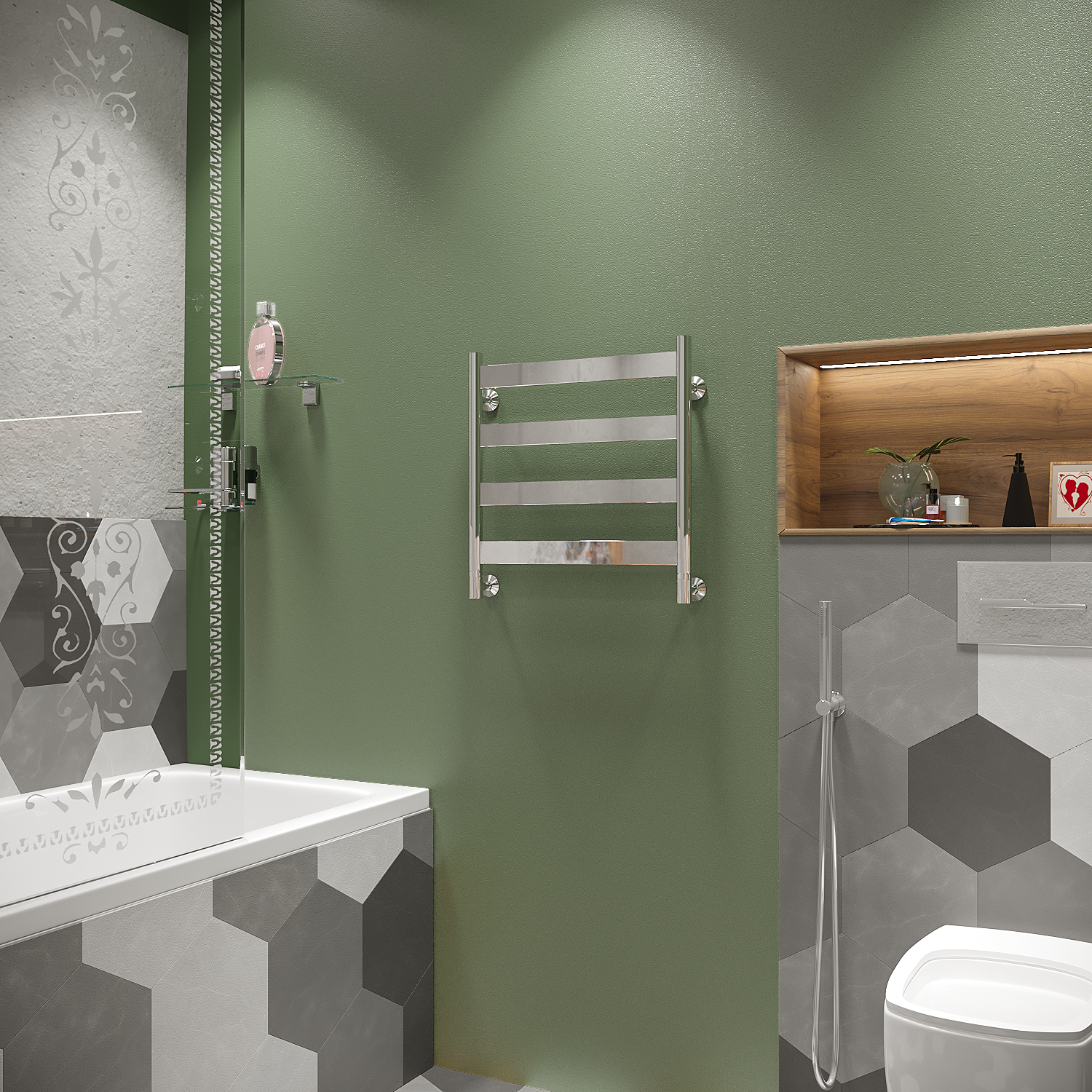 полотенцесушитель водяной stinox napoli 50x50