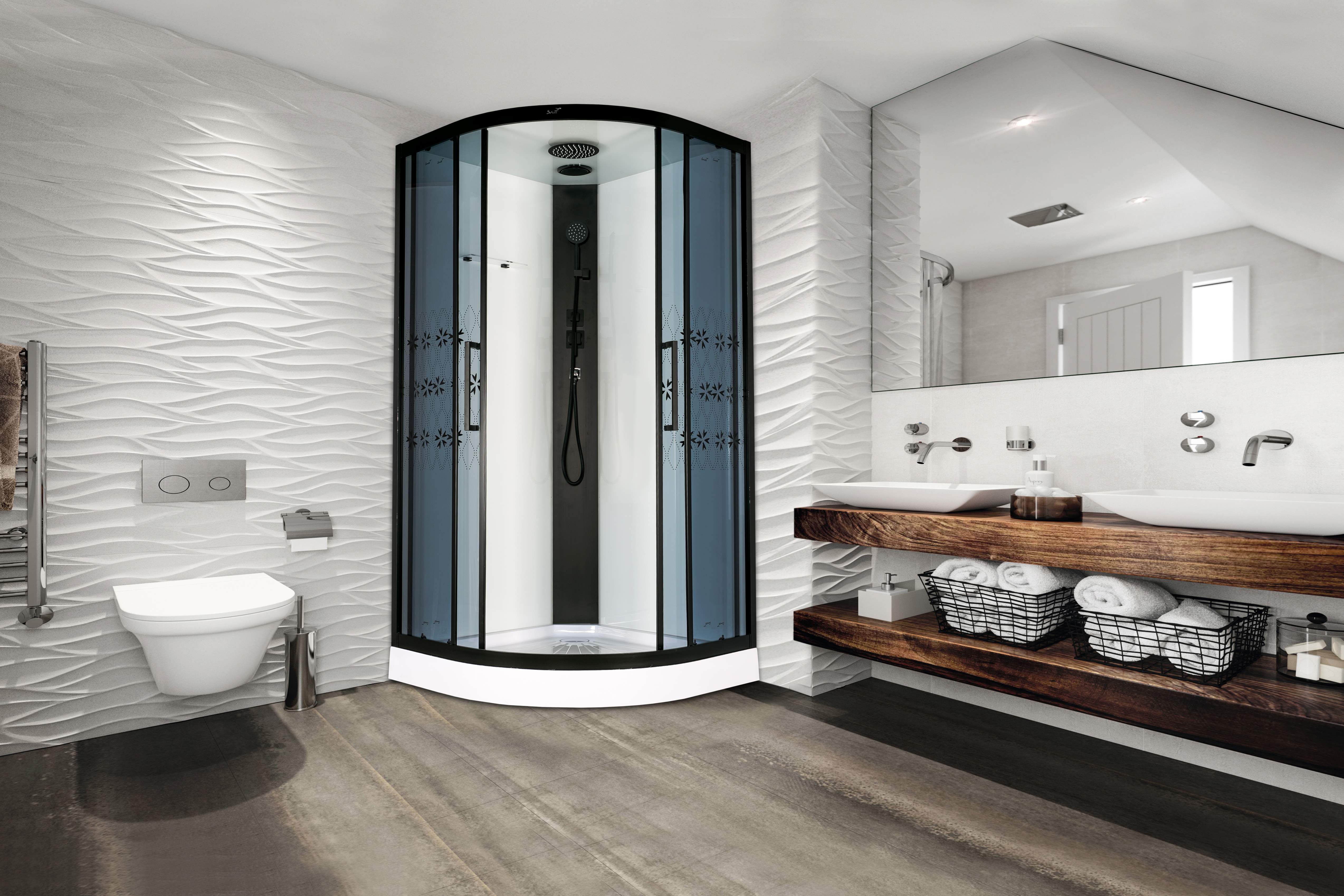 Душевой уголок Gutewetter Shape Round GK-864A 90x90 (золото металлик/стекло прозрачное) фото 3 душевой уголок gutewetter shape round gk-864a 90x90 (золото металлик/стекло прозрачное) фото 3