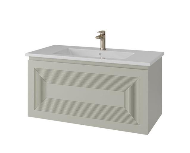 тумба подвесная caprigo modo quarta 100 35715-sf023 бежевый