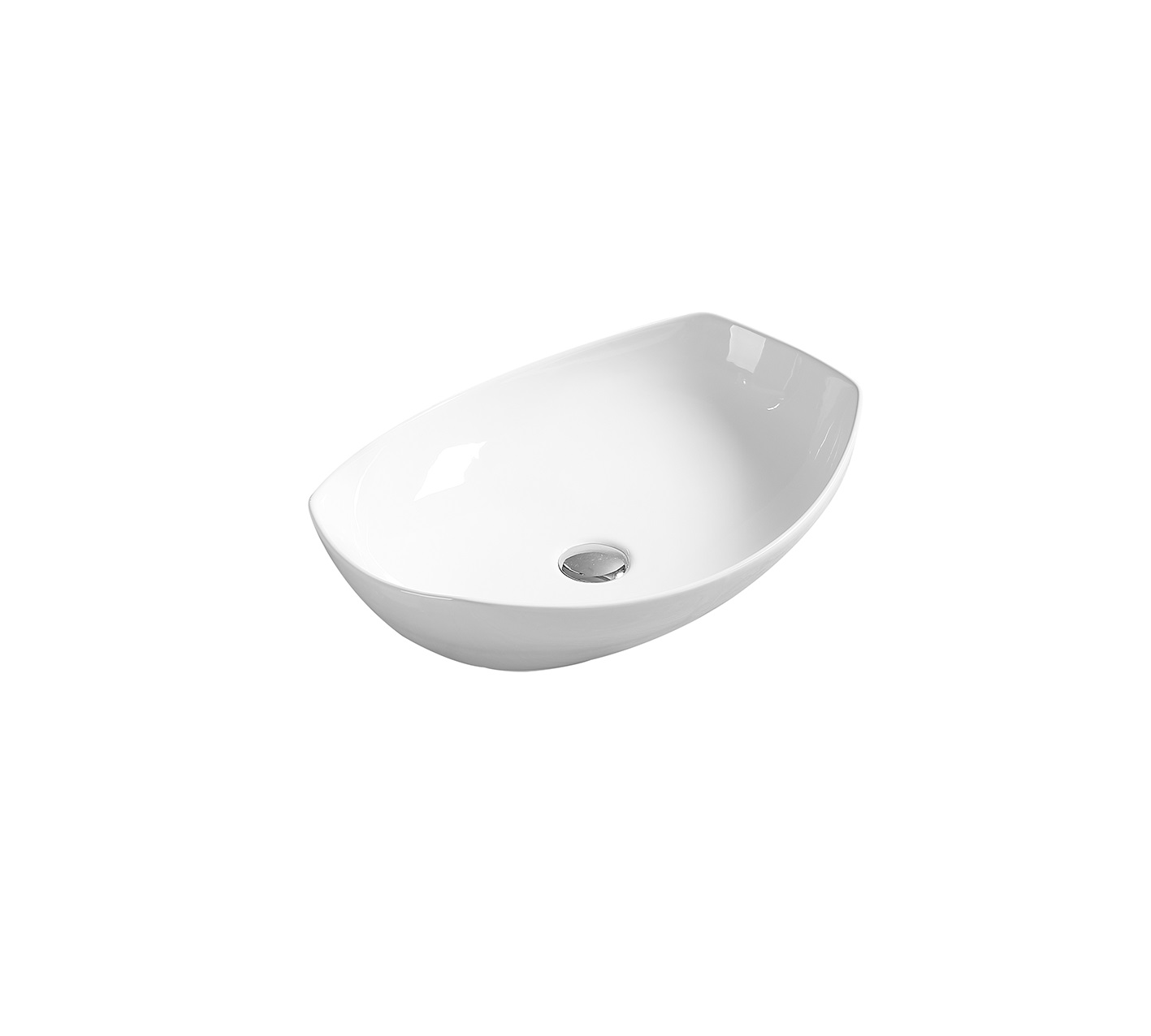 умывальник накладной santiline sl-1027 56x39,5 белый