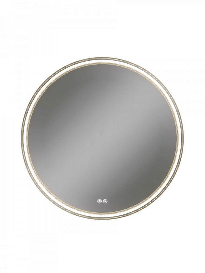 зеркало teymi lina romantic black d60 led с антизапотеванием, черный