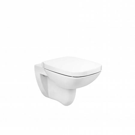 чаша подвесного унитаза roca debba square rimless 35x54 без сиденья