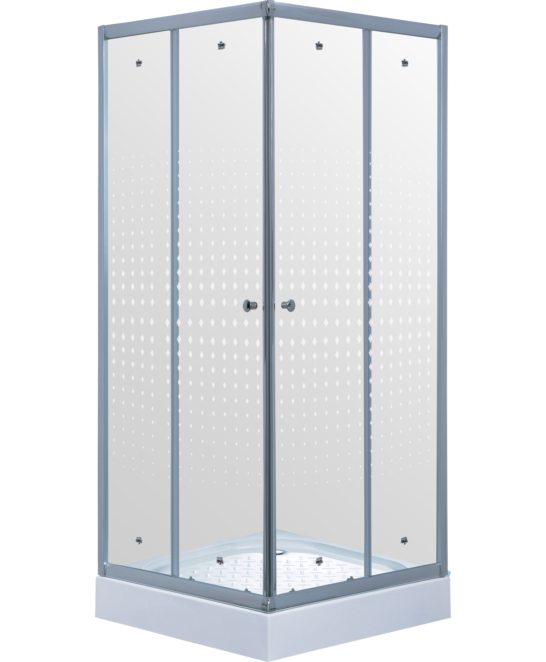 душевой уголок timo tl-1102 r romb glass 100x100