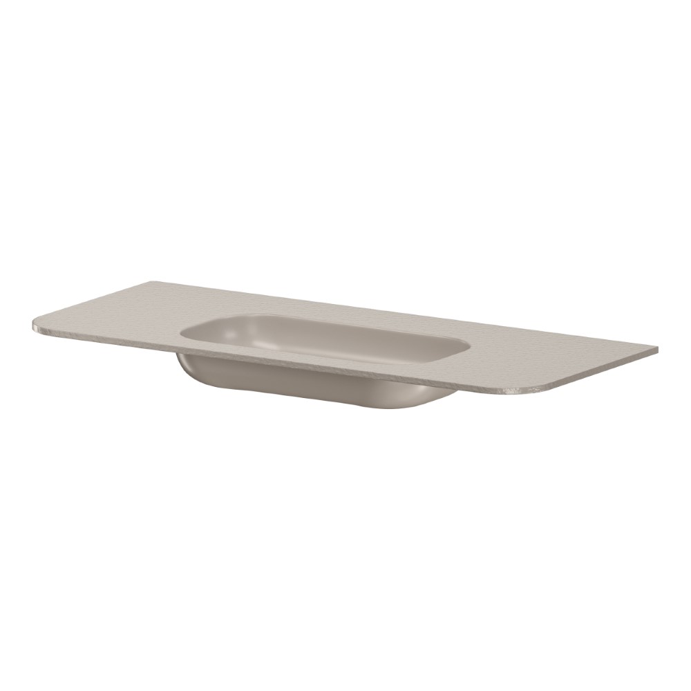 умывальник моноблок armadi art voi 120 см 786-120-sf-c без отв.stone finish cashmere, кашемир