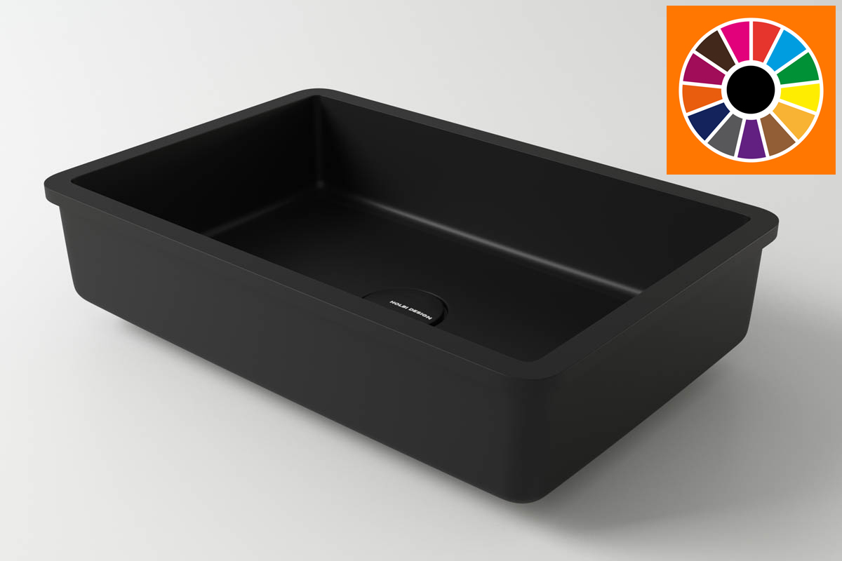 умывальник встраиваемый holbi neptun 50 50x33 sc цветной матовый ral