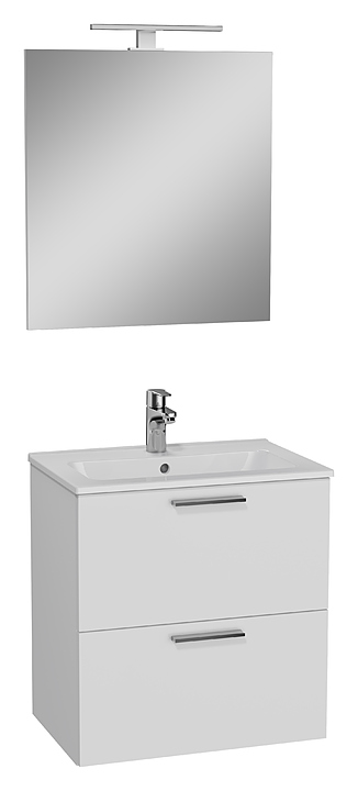 комплект vitra mia (тумба под умывальник vitra mia + зеркало vitra mia) 75021