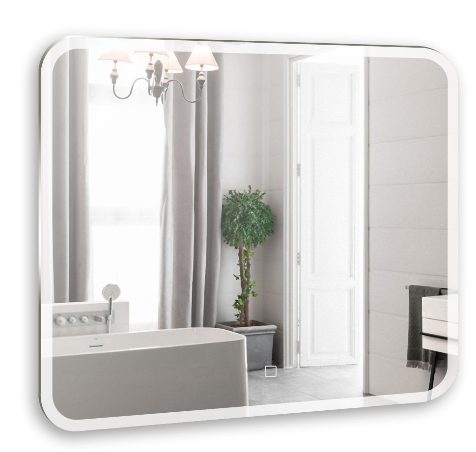 зеркало silver mirrors стив led 80x68 сенсорный выключатель