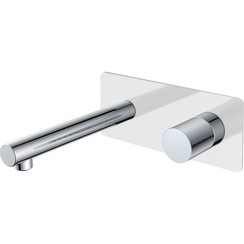 смеситель настенный для умывальника boheme stick 125-wcr.2 белый/хром