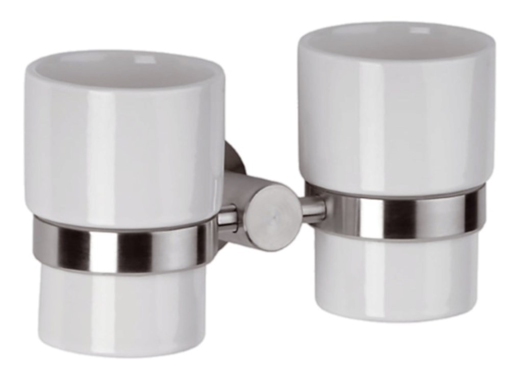 стакан двойной remer minimal inox mi16inoxcr, нержавеющая сталь