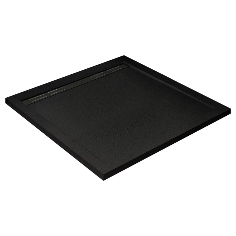 душевой поддон cezares tray-as-a-100-30-nero 100x100 без сифона, черный