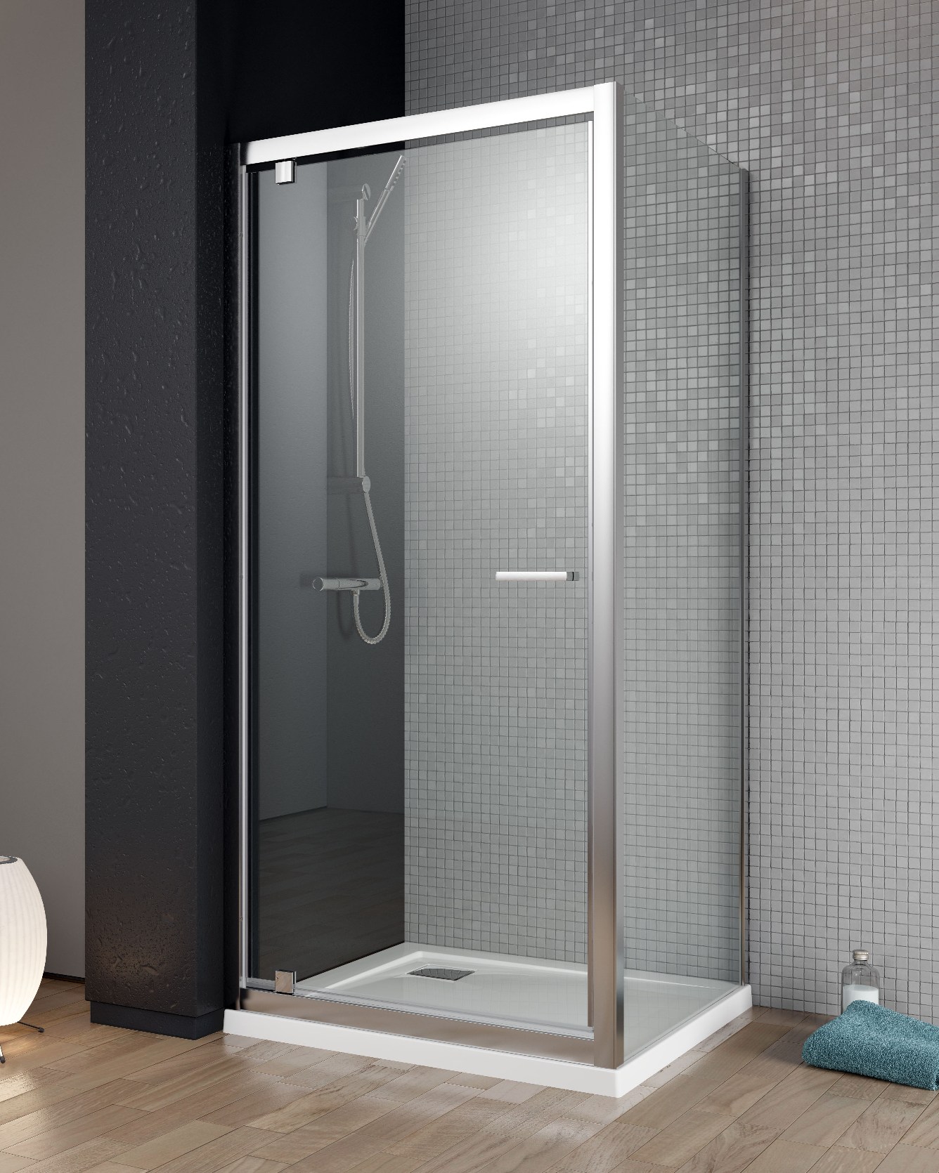 душевой уголок radaway twist dw+s 90x80 стекло - прозрачное