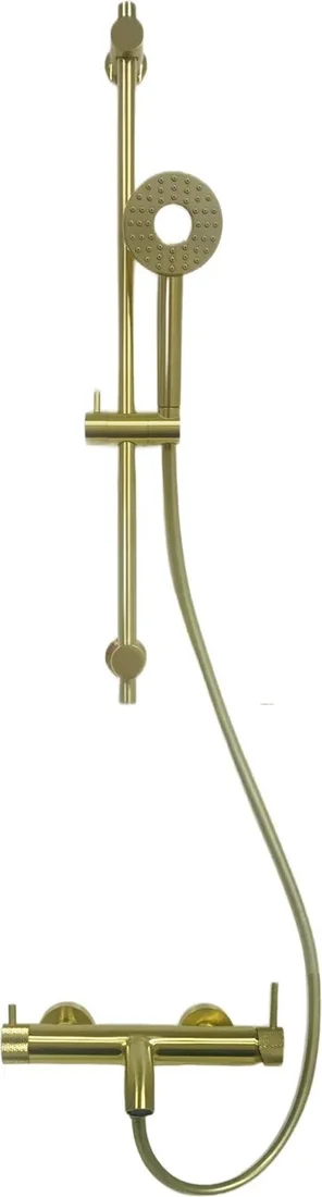 смеситель для ванны и душа milleau tissage ml81803m/0705bdq-bg брашированное золото