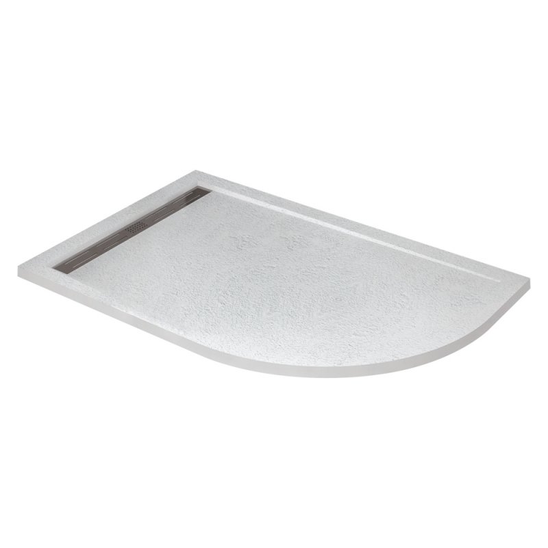 душевой поддон cezares tray-as-rh-100/80-30-w-l 100x80 левый, без сифона, белый