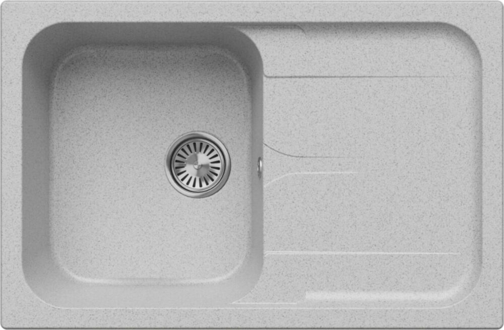 кухонная мойка polygran alto 780 №314 51x78 светло-серый