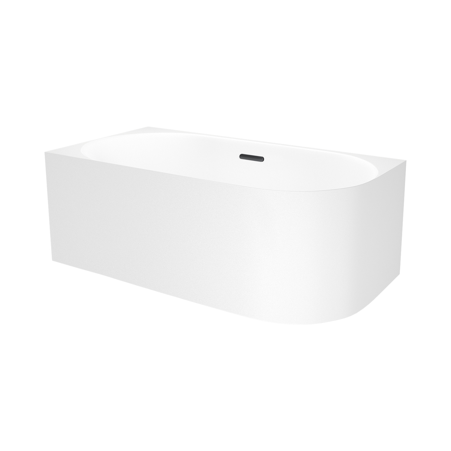 ванна акриловая wellsee collaro mini 140x70 (слив-перелив черный матовый) белый глянец (левая)