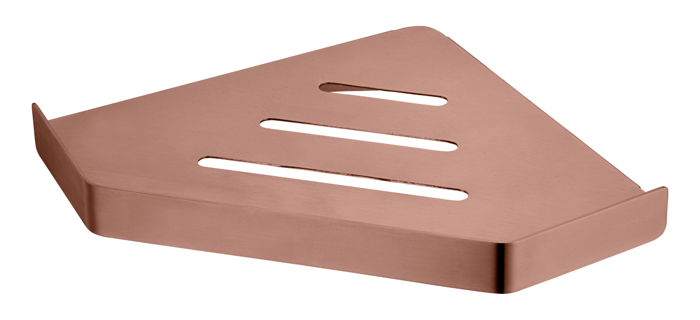 полка для ванной угловая boheme q / new venturo 10318-brb brushed bronze