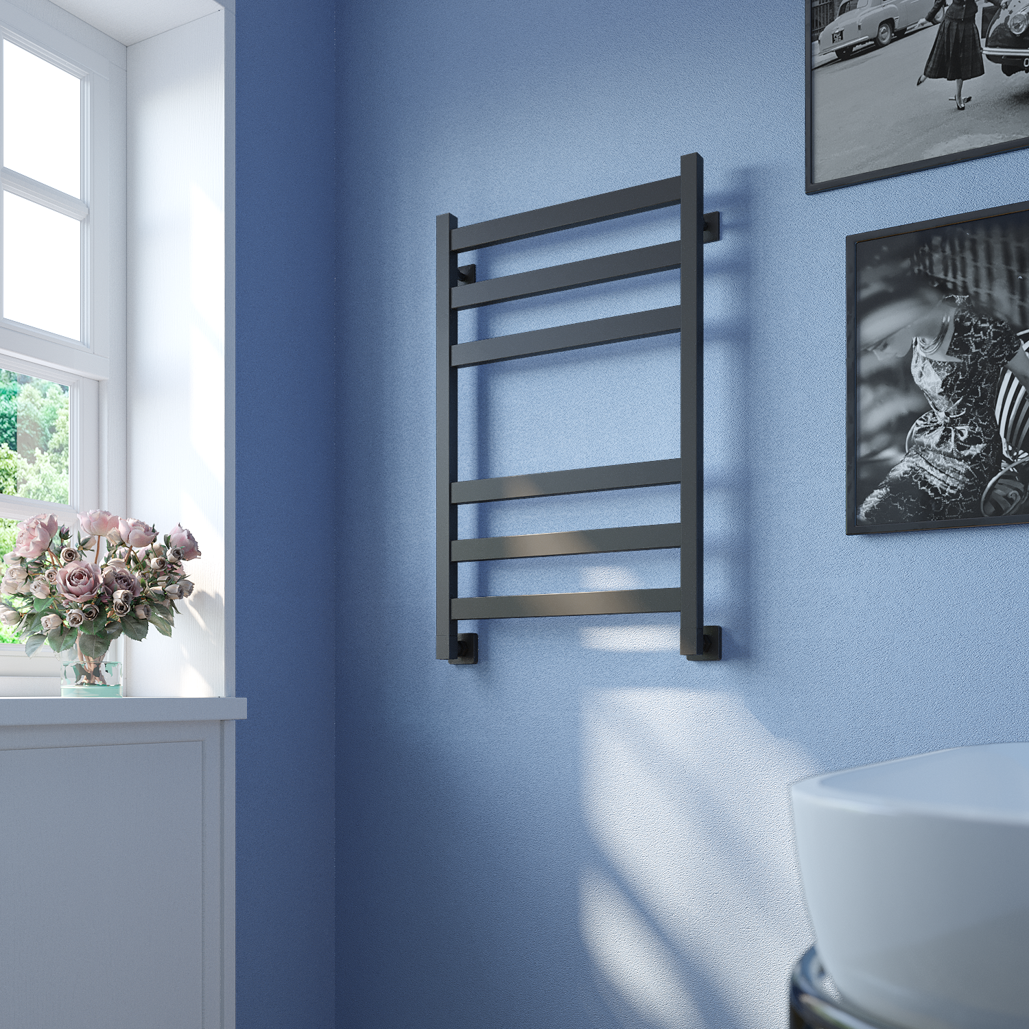 полотенцесушитель водяной stinox verona 50x80 черный матовый