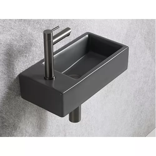умывальник ceramalux 9048drmdh 40x20 темно-серый
