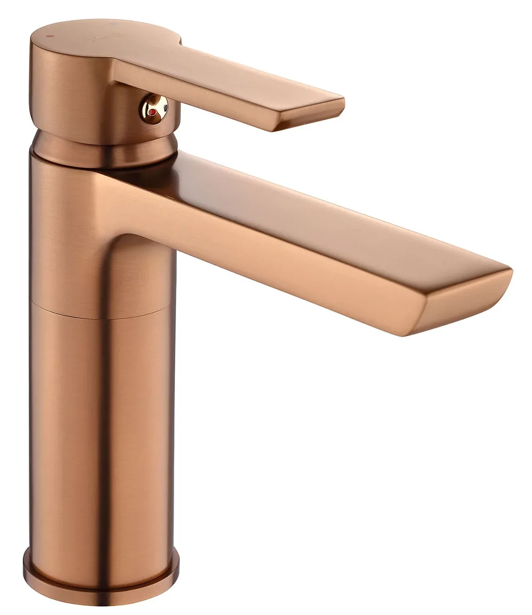 смеситель для умывальника rea argus copper brush rea-b3005 медь матовая