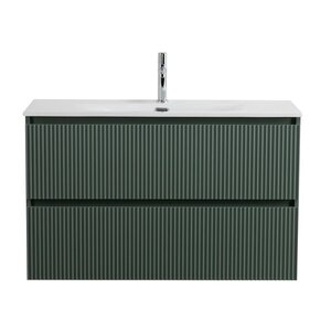 тумба подвесная belbagno uno-mini-1000-2c-so-vo зеленая матовая