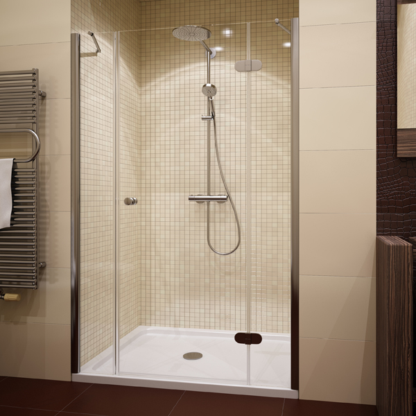 душевая дверь gutewetter lux door gk-103 120 (позолота)