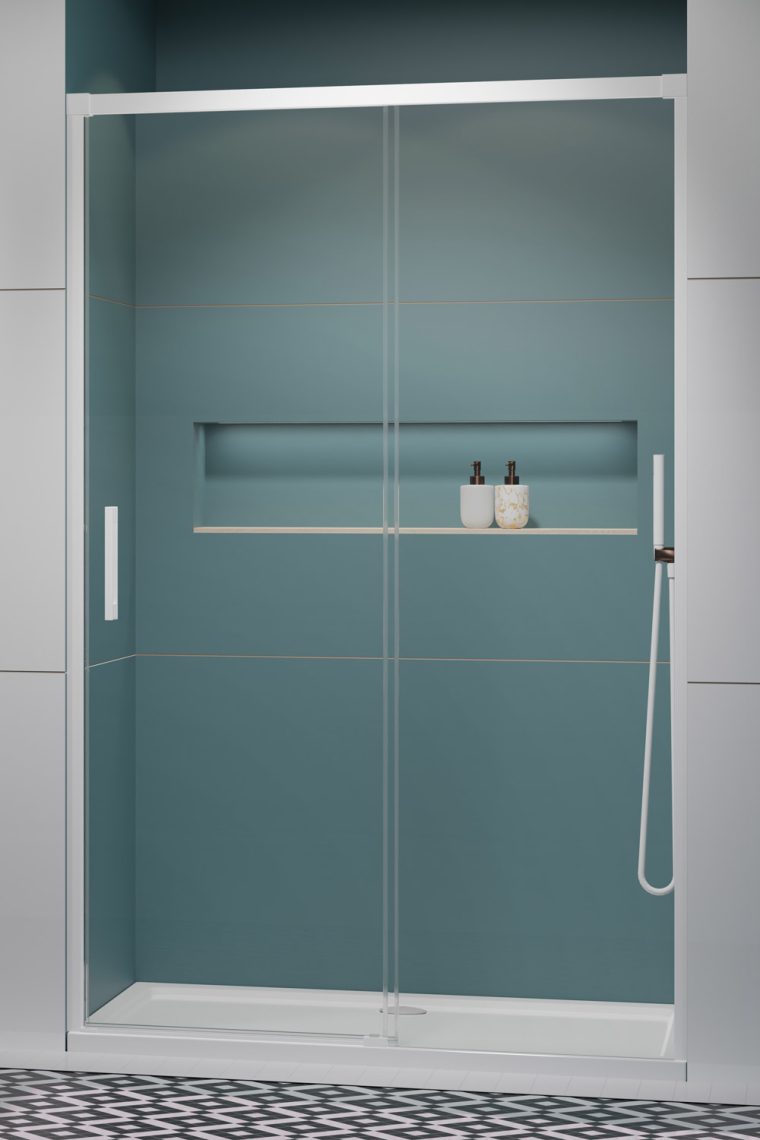 душевая дверь radaway idea white dwj 100 100х200 стекло прозрачное правая