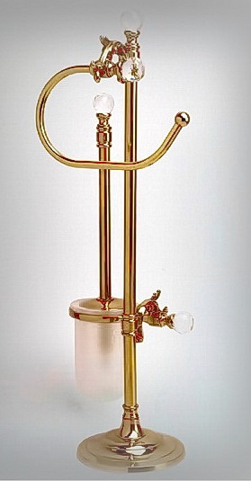 стойка напольная для унитаза и биде art&max barocco crystal am-1948-br-c