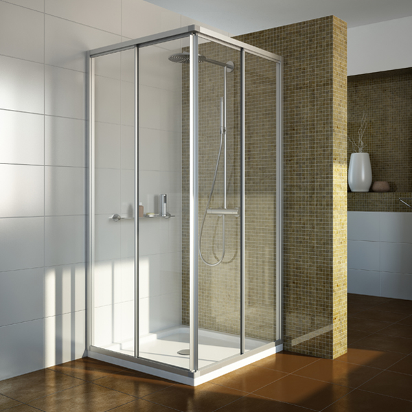 душевой уголок gutewetter practic square gk-422 80x80 (матовый хром/полистирол lines)
