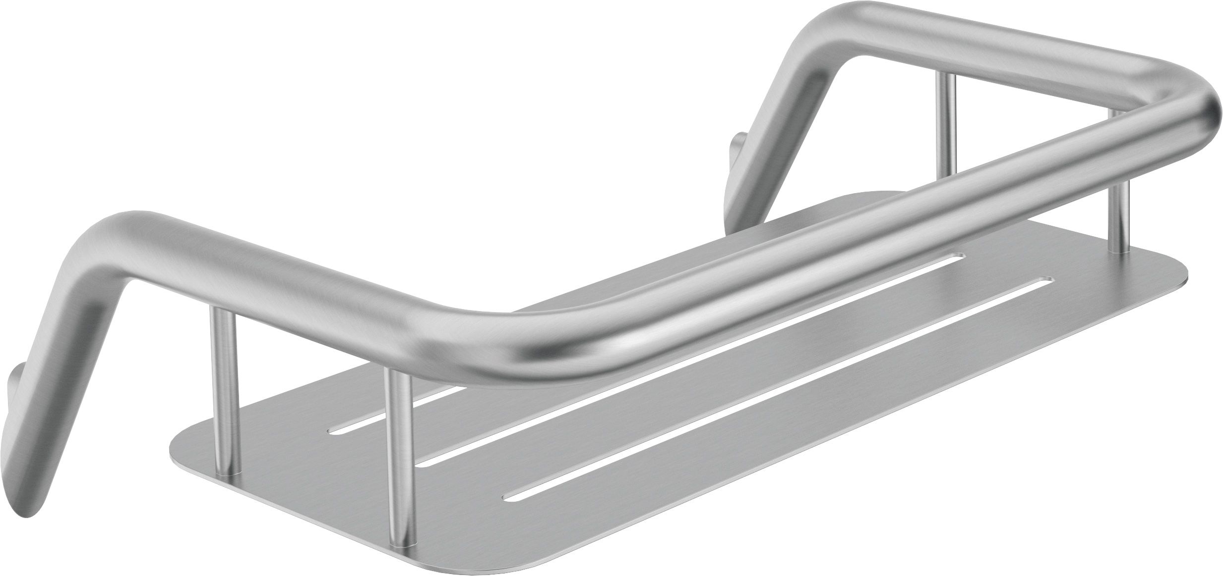 полка для душа deante silia steel adi_f551 брашированная сталь