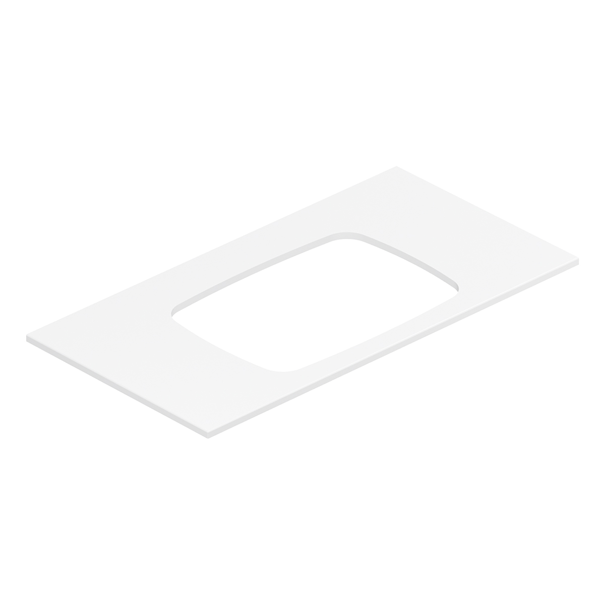 столешница белюкс luna-jazz-rec540 нп120 белый матовый (18), solid surface