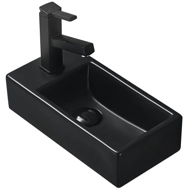 умывальник подвесной mexen inez mex-21484085r 41x21 черный матовый правый