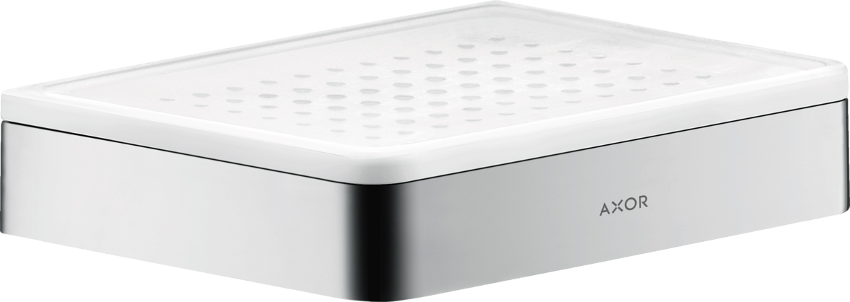 мыльница axor universal softsquare 42803000 хром/белый