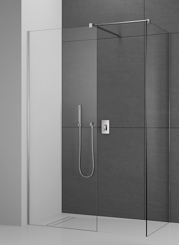 душевой уголок radaway modo x brushed nickel iii 50x60 стекла прозрачные, профиль брашированный никель