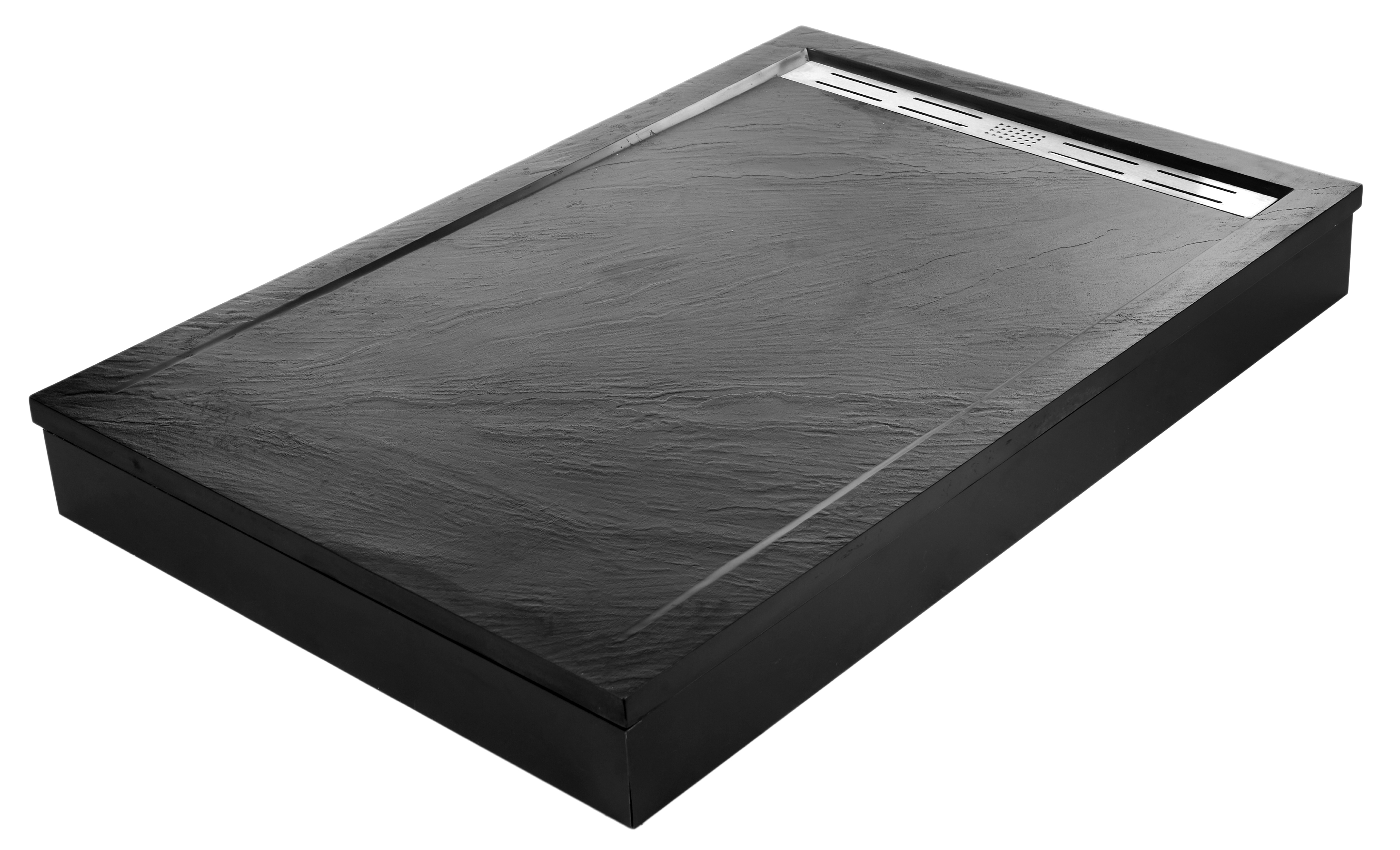 душевой поддон welt-wasser ww trs 14090 stone-bl 140x90x3 черный