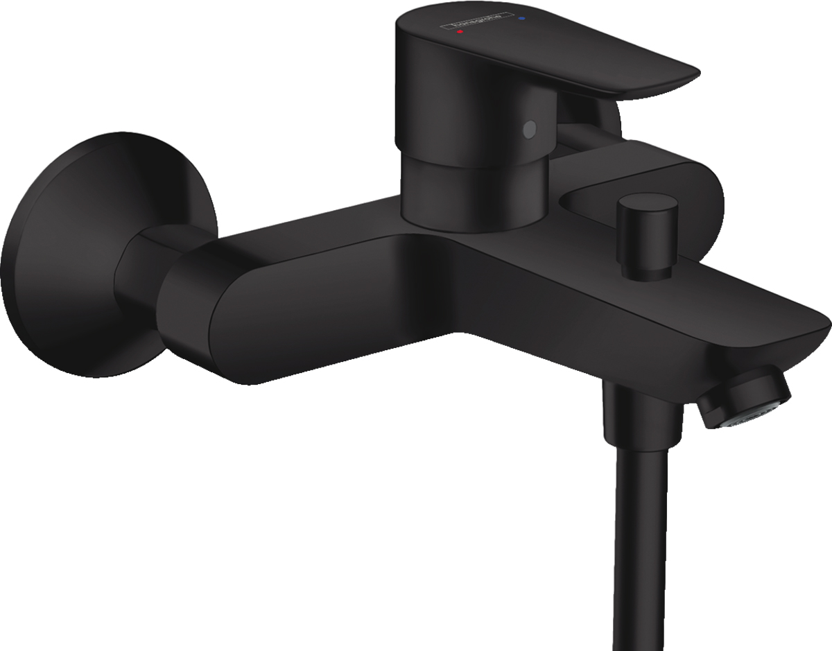 смеситель для ванны hansgrohe talis e 71740670 матовый черный