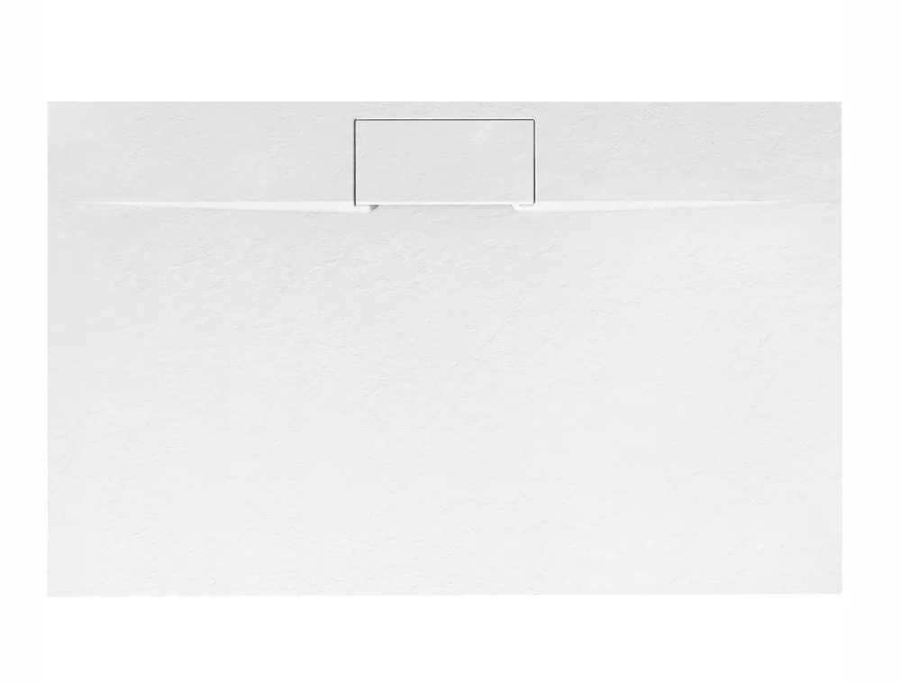 душевой поддон rea bazalt long white 100x80 белый матовый