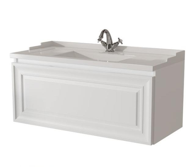 тумба подвесная caprigo ponza 100 13514-b231 белый