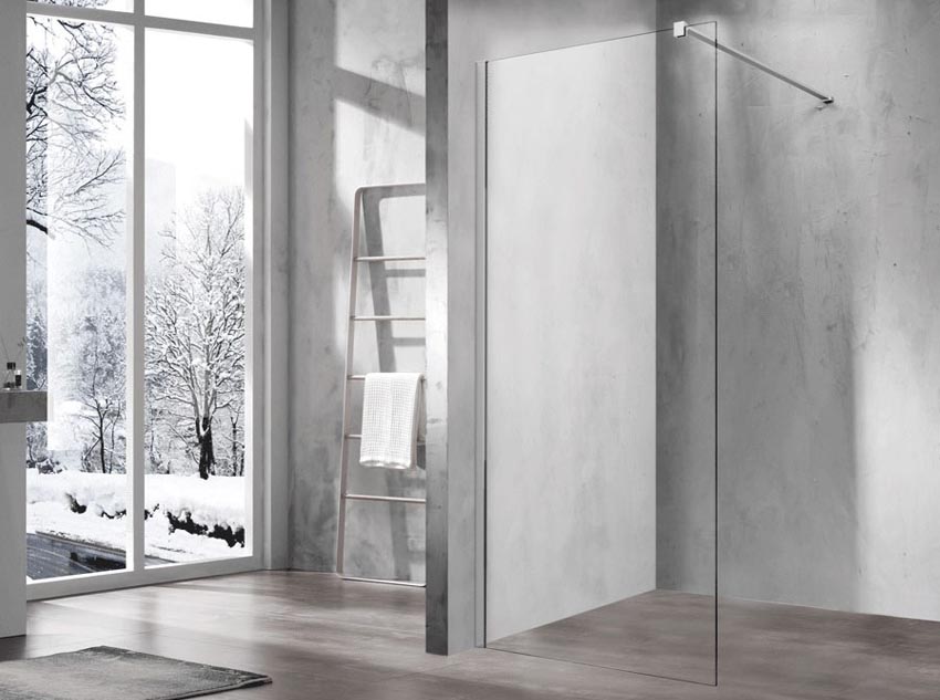 душевая стенка vincea walk-in vsw-1h100cl 100x200 стекло прозрачное / профиль хром