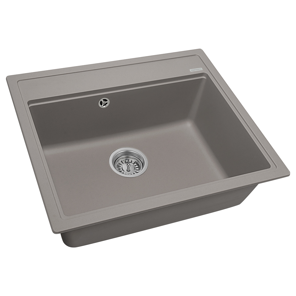 мойка кухонная aquasanita rock sqr 101 202 aw alumetallic, аллюметаллик