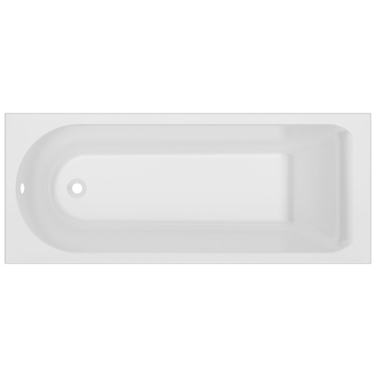 ванна акриловая bonito home bora 170x70 белый