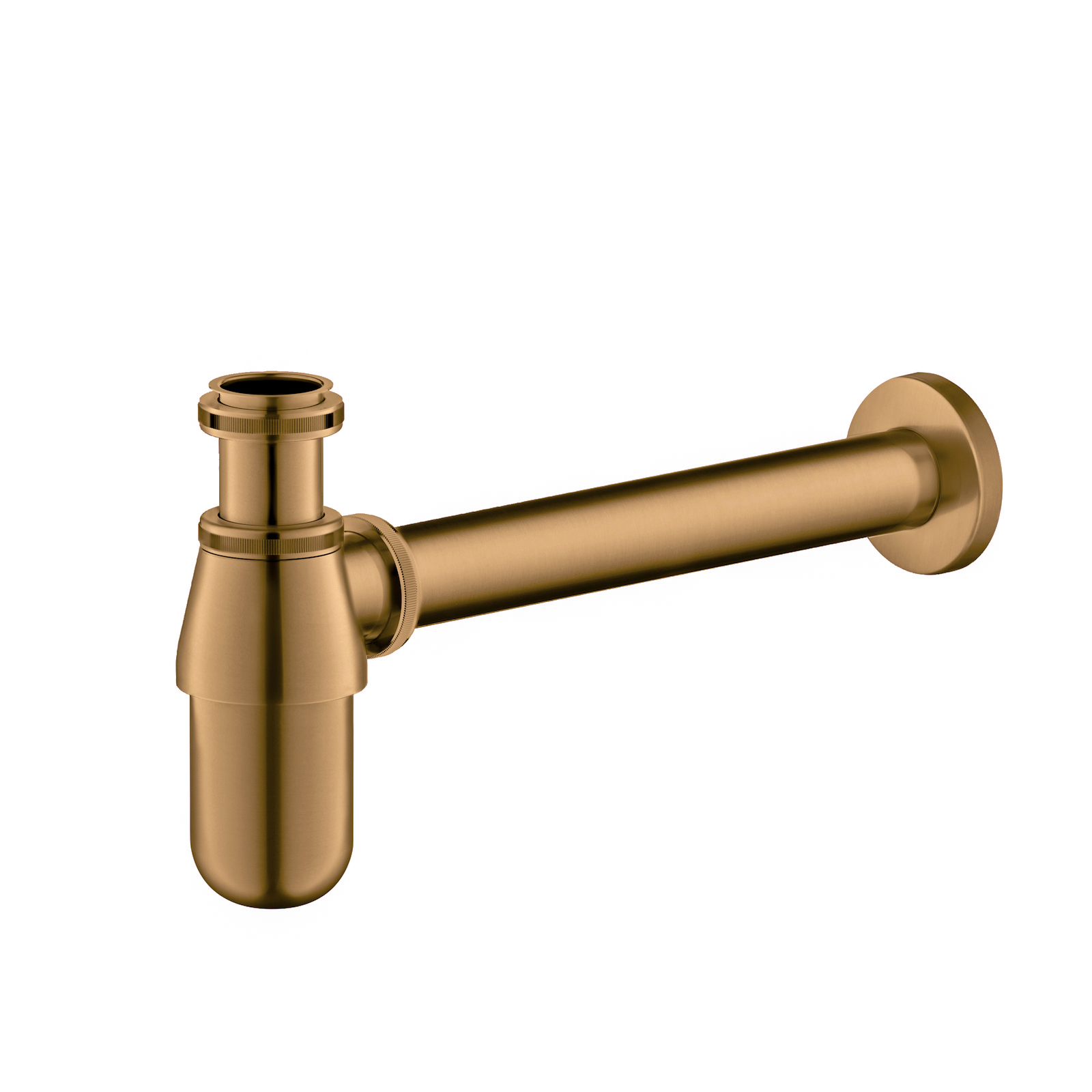 сифон для умывальника timo trap 960/19l brushed rose gold
