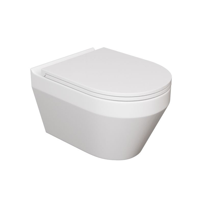 унитаз подвесной caprigo polo p-1403 36x50 сиденье duroplast, микролифт, белый