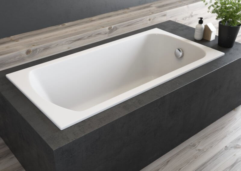ванна акриловая polimat classic slim 180x80 с ножками