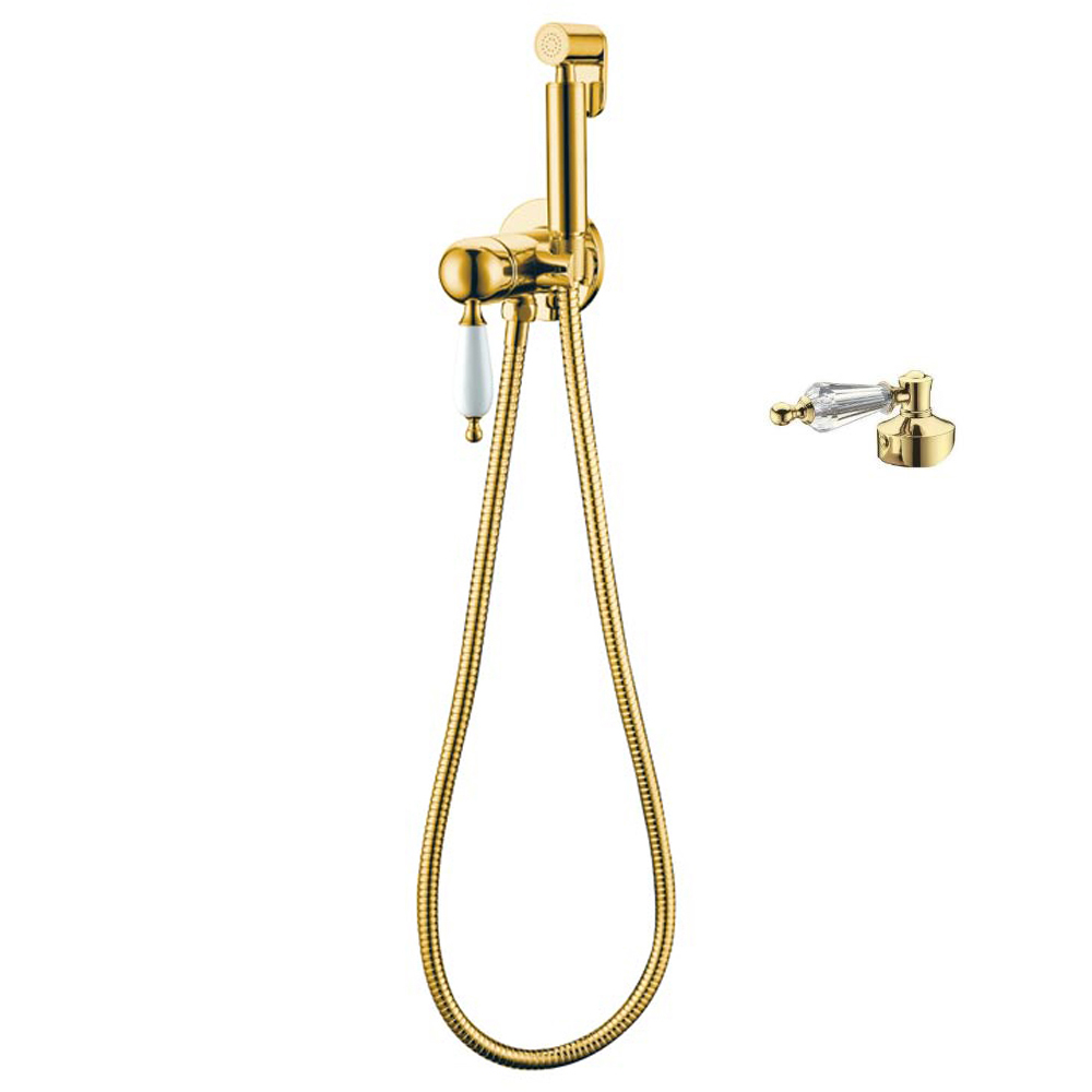 смеситель для биде boheme imperiale ripresa 435-sw золото +  кристалл swarovski
